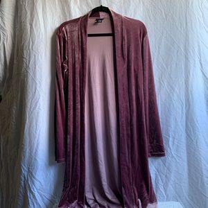 Lavender Velvet Cardigan